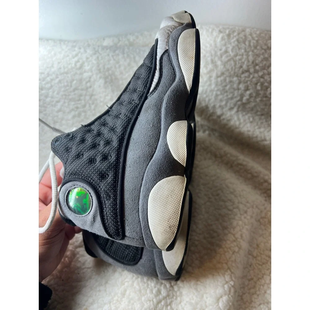 Jordan 13 Retro Black Flint Sneakers 884129-060 Mens Size 5.5Y Grey White